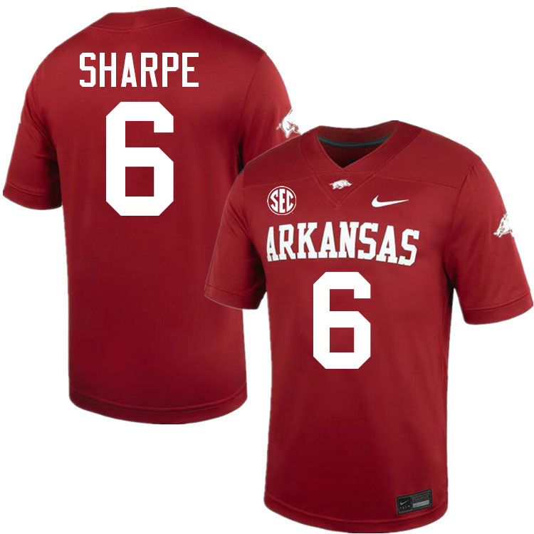 #6 Raylen Sharpe Arkansas Jersey,Arkansas Razorbacks College Football Jerseys Stitched-Cardinal  #6 Raylen Sharpe Arkansas Jersey,Arkansas Razorbacks College Football Jerseys Stitched-Cardinal